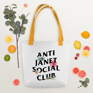 Sahi Cosmetics Anti Janet Social Club Tote Bag