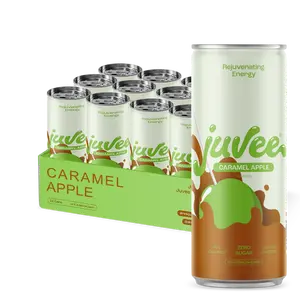Juvee Caramel Apple Energy Drink - 12 Pack Low Calorie Beverage