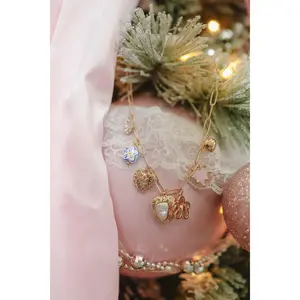 Cambria Heart Charm Necklace - Gold