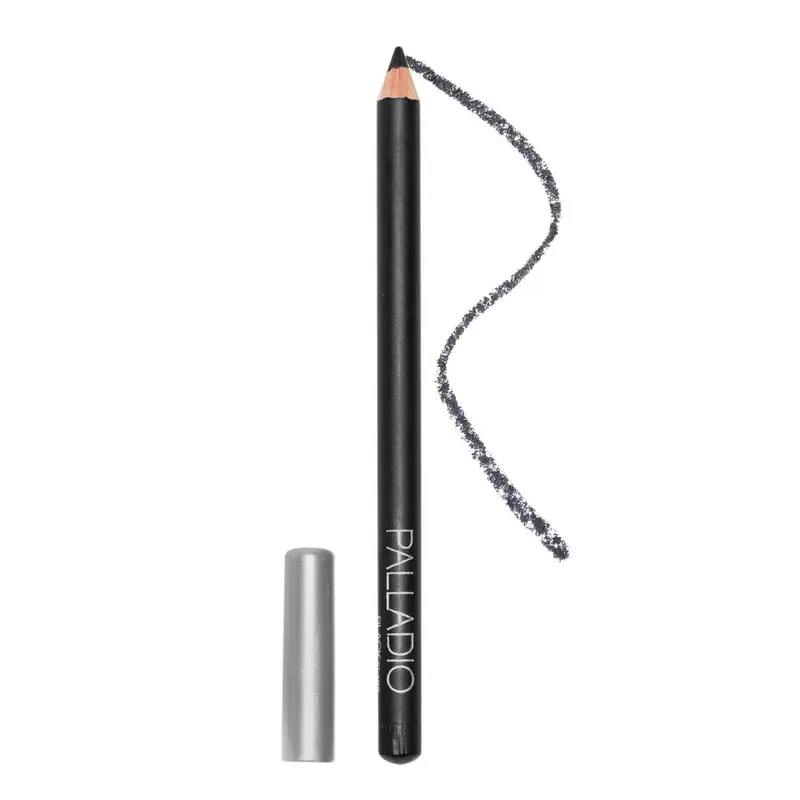 Palladio Classic Wooden Eye Pencil Eyeliner - Thin Shape, Easy Application, Firm-Smooth Formula, Rich Pigment, Long-Lasting, Blend-Friendly, Affordable, Contains Neither Harmful Additives, Classic Definition for Adults' Precise Outlining & Contouring