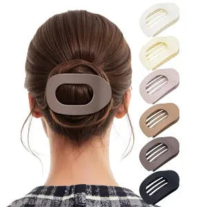 6 Pack Flat Hair Clips for Women French Medium Flat Claw Clips for Thick Thin Hair Strong Grip Non Slip Hair Claw Clips for Women Girls