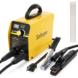 Stick Welder 110V 120A IGBT Inverter Synergic Control Portable Welder Machine with Hot Start Anti-Stick Tools for Mechanics Welding Accessories Perfect Stick Welding