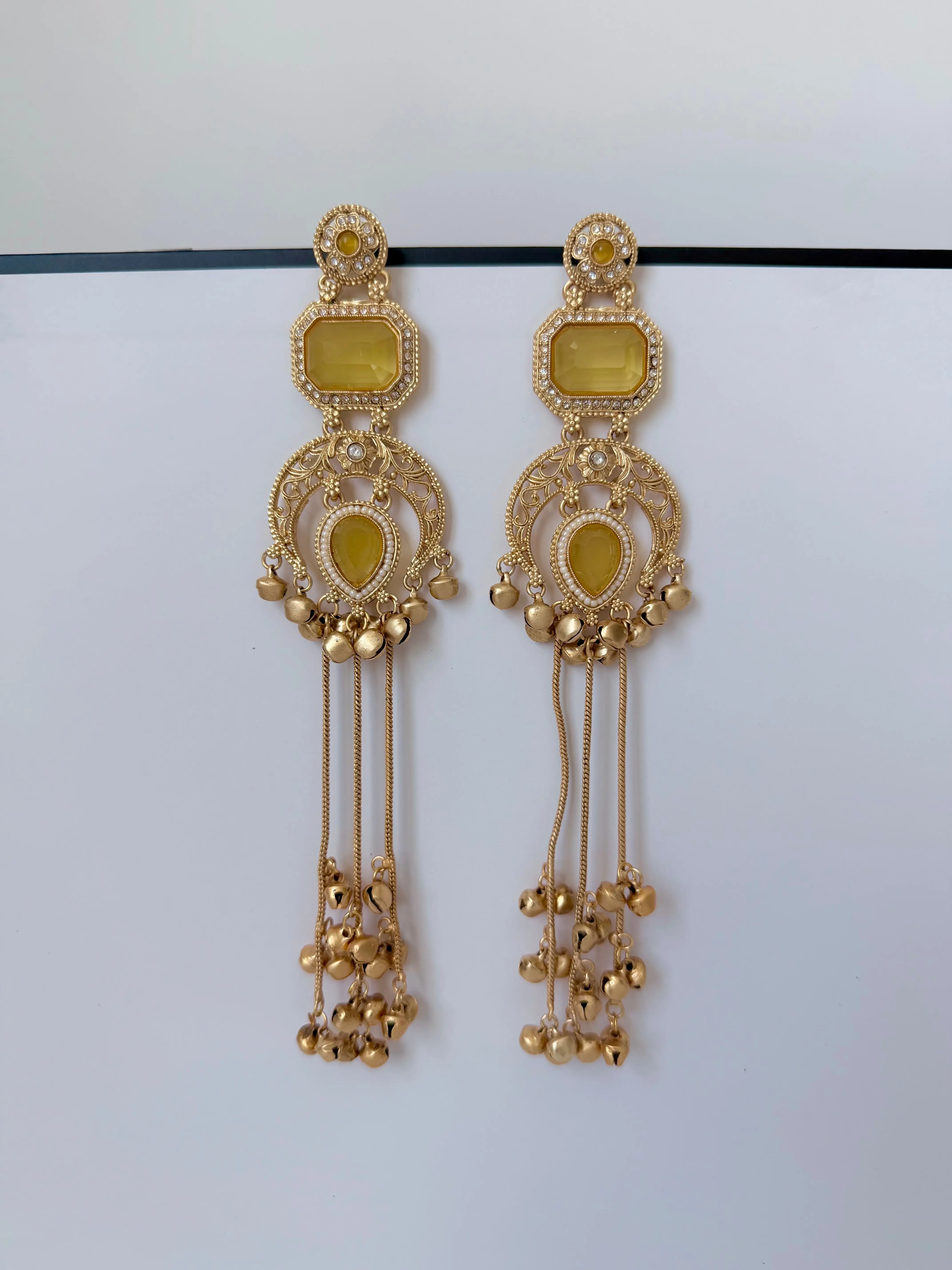 Trending Riona Kashmiri Earrings with Ghungroo