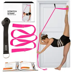 Stretching Strap With Door Anchor - Stretching Equipment to Improve Legs Flexibility - Splits Trainer For Home Ideal In Ballet, Dance, Cheerleading, Taekwondo, Yoga, Pole Dancing & Gymnastics