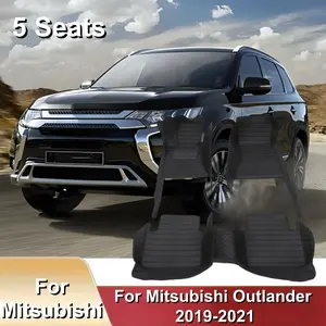 LHD 3 pcs/set Classic Car Floor Mats For Mitsubishi Outlander 2019-2021 Car Set Cover Carpets Auto Accessories Mat
