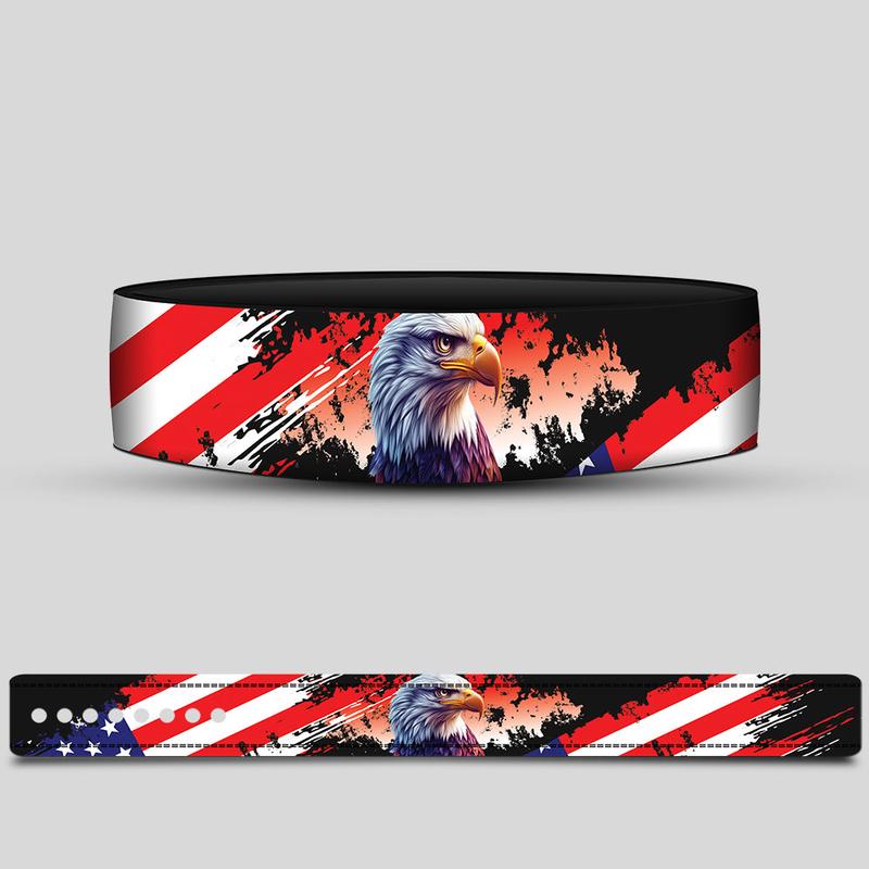 Custom American Flag Weightlifting Lever Belt