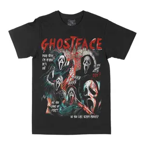Ghostface Vintage 90s Graphic T-Shirt, Scream Horror Movies Shirt, Ghost Face Classic Retro Tees Gift For Women and Man Unisex T-Shirt Human Menswear Soft, shirt for women