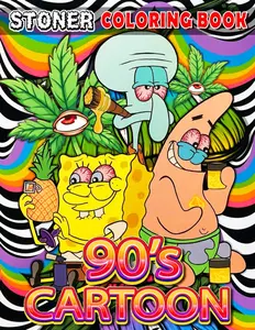 Stoner Coloring Book: 53+ Retro-Inspired Psychedelic & Trippy Coloring Pages for Stress Relief and Relaxation, The Ideal Gift for Weed Lovers and Cartoon Enthusiasts, Retro Art