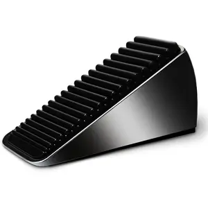 Heavy Duty Tall Door Stop Wedge - Large Door Stopper, Door Stoppers for Bottom of Door, Tall up to 2.6 in, Zinc Alloy and  Made Suits Any Heavy Door Any Smooth Floor