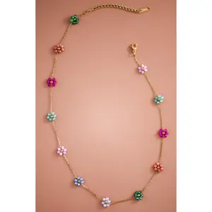 Flowers Chain Necklace