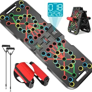 60 in 1 Push Up Board with Smart Count Multi-Function Bar Foldable & Portable