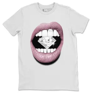 Lips Diamond SNRT Sneaker Tees Streetwear - Mauve