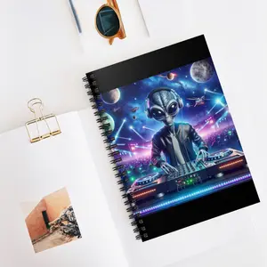 Spiral Notebook - Ruled Line DJ ALIEN
