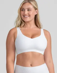 Honeylove V-Neck Wireless Bra - Soft & Supportive Wire Free Design