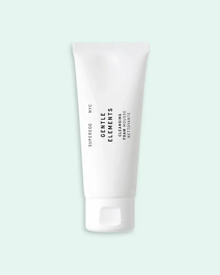 SUPEREGG Facial Cleanser - Gentle Elements Cleansing Foam with Vitamin C, 100ml