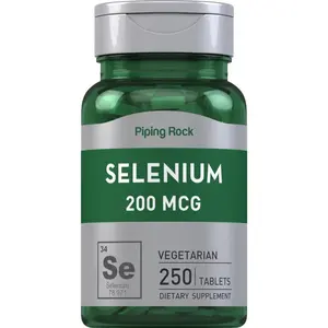 Piping Rock Selenium 200mcg Supplement | 250 Tablets | Vegetarian, Non-GMO, Gluten Free