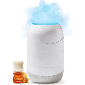 Waves Ultrasonic Essential Oil Diffuser with Essential Oil Blend, 200ml - Aromatherapy Diffuser with Cascading Mist, Colored Lights & Auto-Shut Off Features - Home & Bedroom Essentials