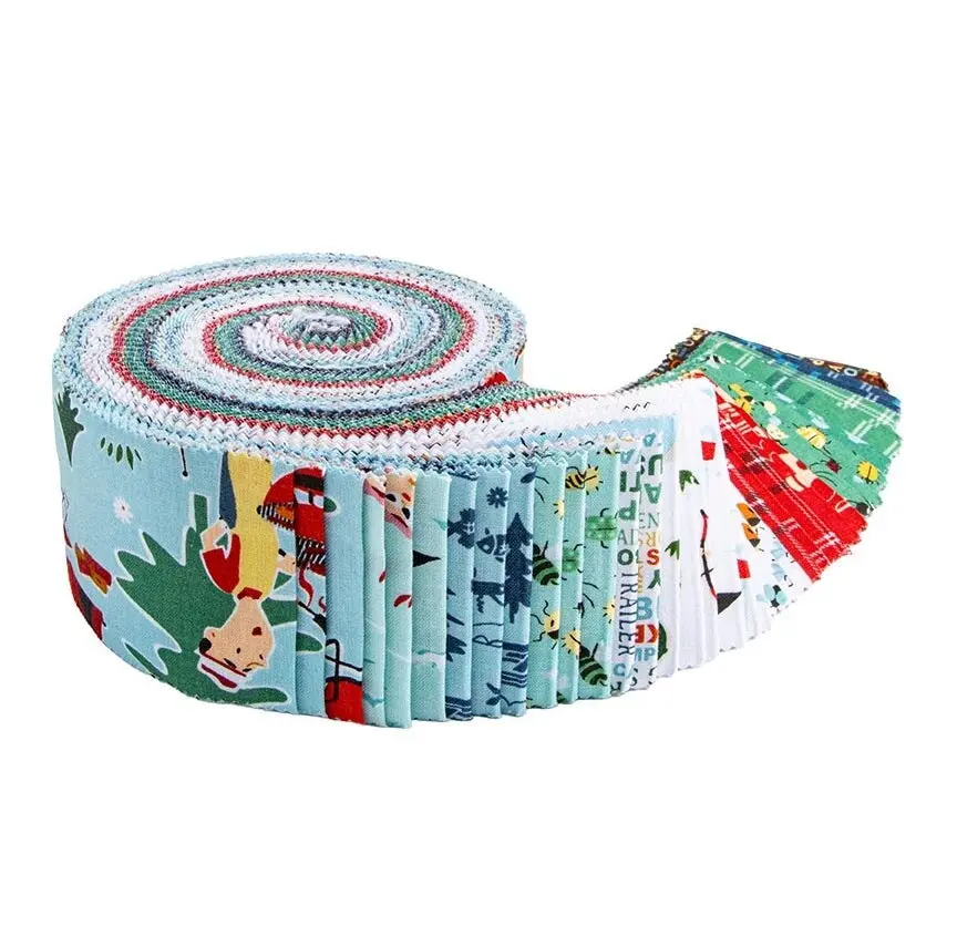 Fabric Riley Blake Happy Haven 40pc 2.5" Strip Rolie Polie RP-17620-40