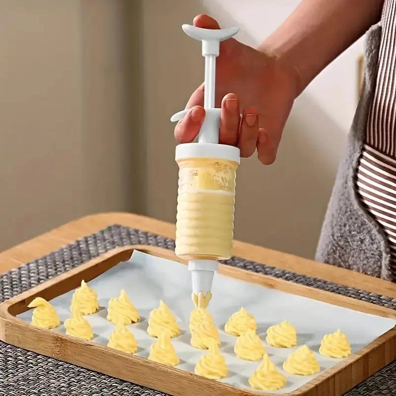 8-Piece Plastic Cream Icing Piping Bags Set, Multiple Nozzle Creative Baking Tools, Pastry Decorating Tools for Cake & Dessert Decoration, Home Kitchen Restaurant Use, Baking Supplies