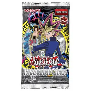 Yu-Gi-Oh Invasion of Chaos Booster Pack Sealed English Edition 9 Cards Per Pack Collectible Trading Card Game