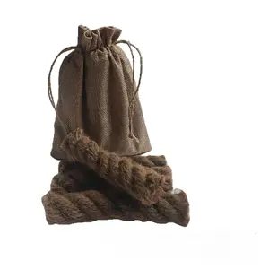 Outdoor products, camping fire, carbon, tinder, wax hemp rope, fire carbon rope