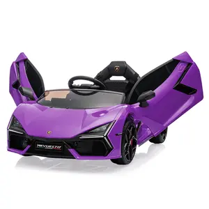 GARVEE 12V Licensed Lamborghini Revuelto Electric Ride On Car for 37+ Months Kids, Battery-Powered Lamborghini Look Sports Toy Car with Remote Drive, Bluetooth Audio, Headlights, Music Feature