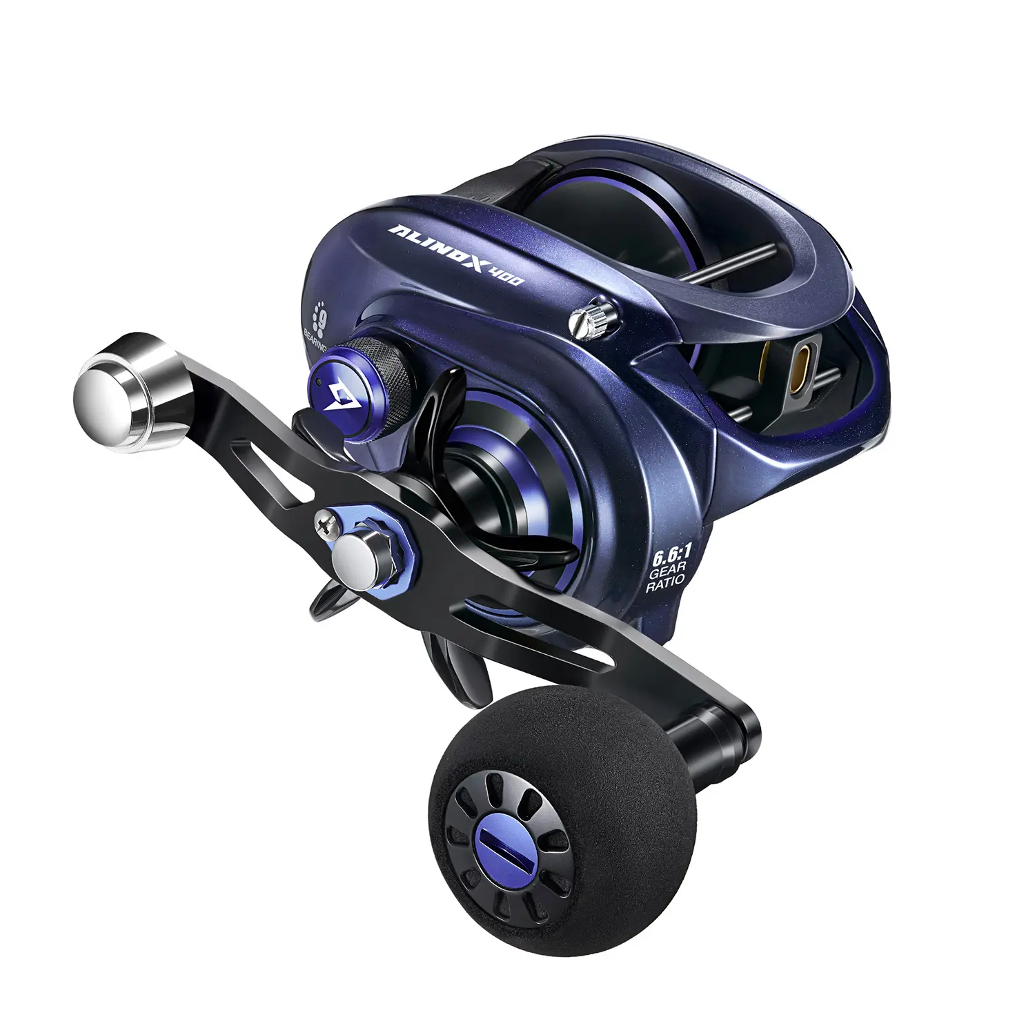 Piscifun Alinox 400 Baitcasting Reel - Saltwater Round Fishing Equipment with Bait Clicker for Catfish, Heavy-Duty Fishing Piscifun Alinox 400 Baitcasting Reel - Saltwater Round Fishing Equipment with Bait Clicker for Catfish, Heavy-Duty Fishing