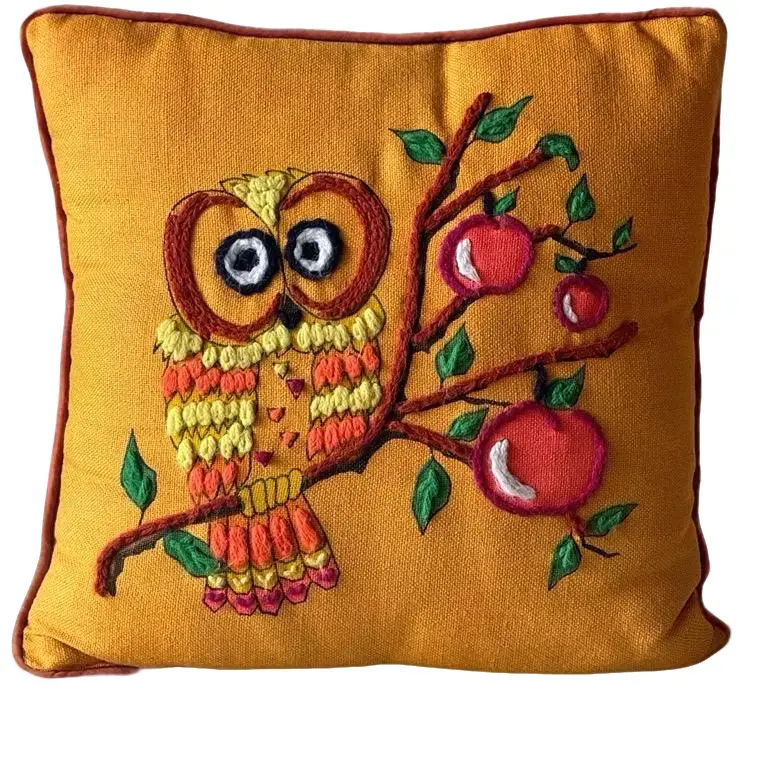 Vintage pillow owl