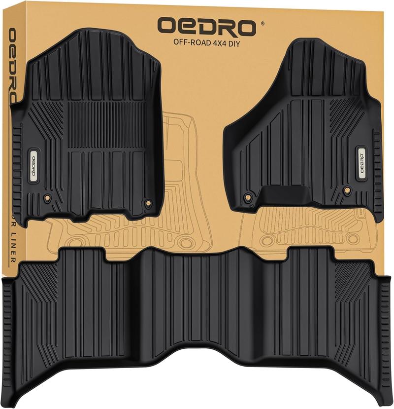 OEDRO Floor Mats Fit for 2013-2018 Dodge Ram 1500/2500/3500 Crew Cab/2019-2024 Ram 1500 Classic Crew Cab (Choose The Right Style), Unique Black TPE All-Weather Guard Includes 1st and 2nd Row: Full Set Liners Car Rug Non-Slip Truck Automotive Interior Outd OEDRO Floor Mats Fit for 2013-2018 Dodge Ram 1500/2500/3500 Crew Cab/2019-2024 Ram 1500 Classic Crew Cab (Choose The Right Style), Unique Black TPE All-Weather Guard Includes 1st and 2nd Row: Full Set Liners Car Rug Non-Slip Truck Automotive Interior Outd