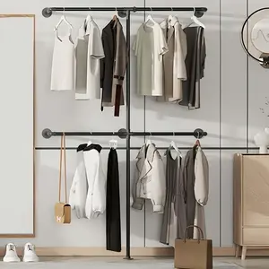 Industrial Clothing Rack Heavy Duty Pipe 2-Way by William Robert's Vintage Organiser