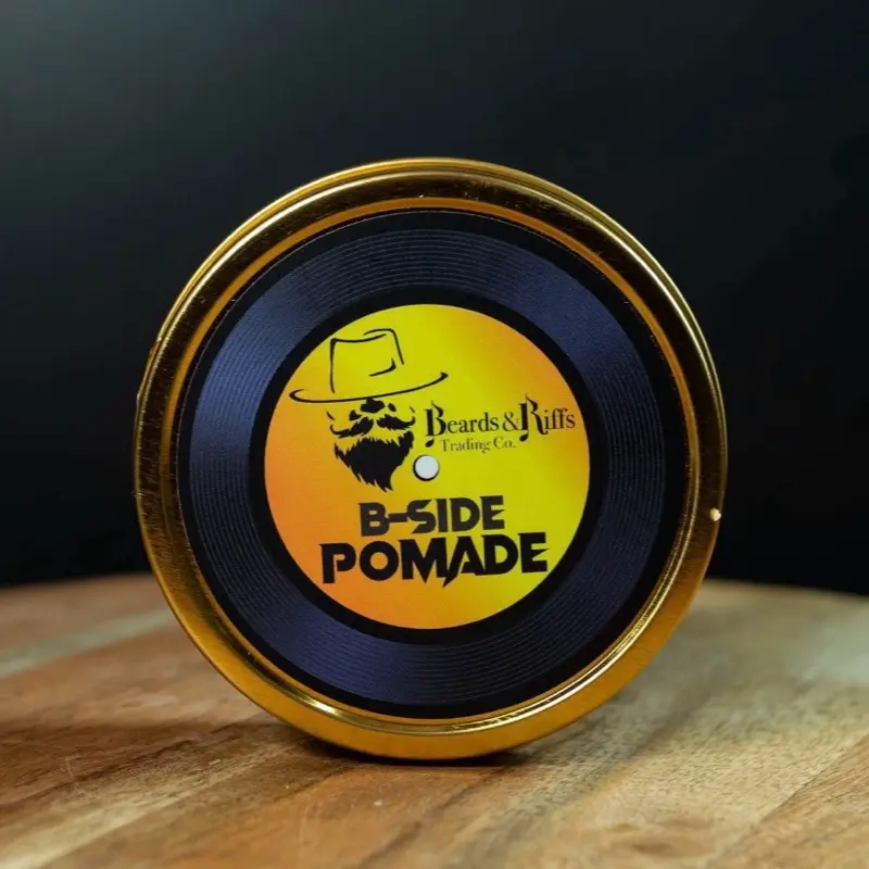 B-Side Pomade - High Quality, Lightweight, Skin Friendly Men's Haircare Styling Pomade, Medium to Firm Hold, Natural Shine, Water-Based Formula