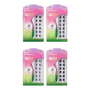 imPRESS X WICKED: FOR GOOD Falsies Self Adhesive Lash Clusters Bundle