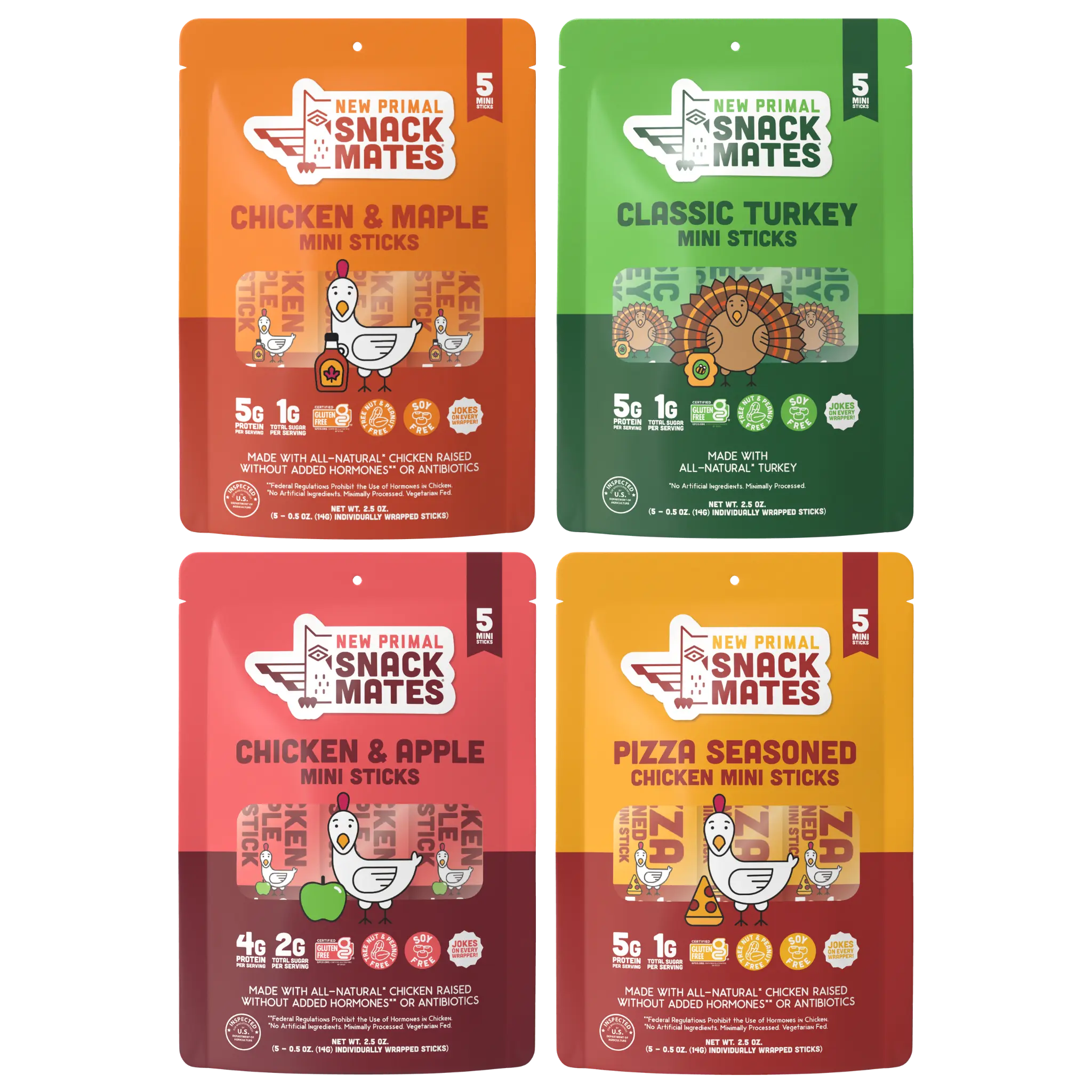 Snack Mates Mini Meat Sticks Bundle (4 Packs, 20 Mini Sticks) Snack Mates Mini Meat Sticks Bundle (4 Packs, 20 Mini Sticks)