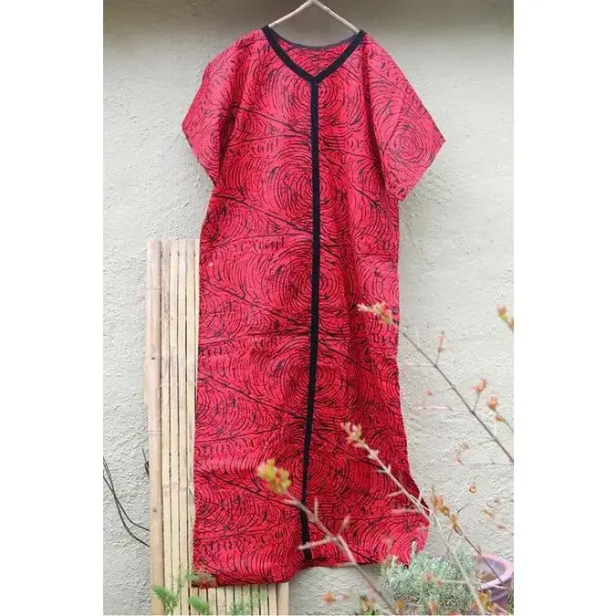 Ankara Bubu Gown - Red