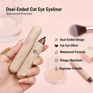BOGO SHEDOES Dual-Ended Cat Eye Stamp Eyeliner - Waterproof Smudge-Resistant Beginner-Friendly