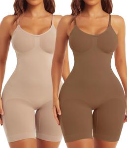 Shorts Bodysuit for Women Tummy Control Shapewear Sexy Butt Lifting Workout Bodycon One Piece Short Jumpsuit Minimalist Comfy Smooth Fabric