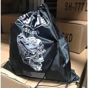New Welding Skull US Flag Helmet Carrying Storage Bag for Ski Riding Racing Snowmobile Dirt Bicycle Motorcycle Fire Helmet Storage Accessories