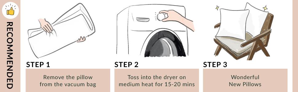 Codi Outdoor Lumbar Pillow Inserts 12x20 Set of 2, Water Resistant Throw Pillows Insert for Patio Furniture and Porch