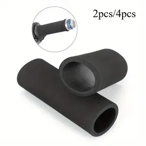 2/4counts Universal Motorcycle Handlebar Sleeve Grip Foam Anti Slip Vibration Hand Grips Gloves Levers Cover Motorcycle Accessories