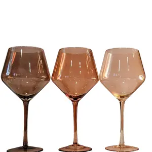 Rare Gems Mixed Set Handblown Crystal Glass Drinkware Kiki Mila Zuzu 9.3x4.4 inches 22.6 oz Unique Bubbles Texture Shifts Limited Quantity One-of-a-kind