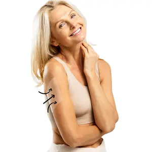 Skinnies Instant Arm Lifting Tape (6.5"x 4", 5-Pair) - Invisible & Sweatproof, Trim-to-Fit Strips for a Smooth Look | Best Fit Up to Size 14