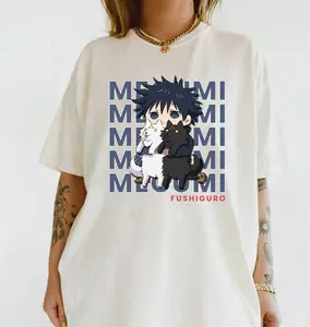 Vintage Megumi Fushiguro Shirt Sweatshirt Hoodie Megumi Shirt Divine Dog Shirt Anime Shirt Toji Shirt Anime Fan Gifts Shirt