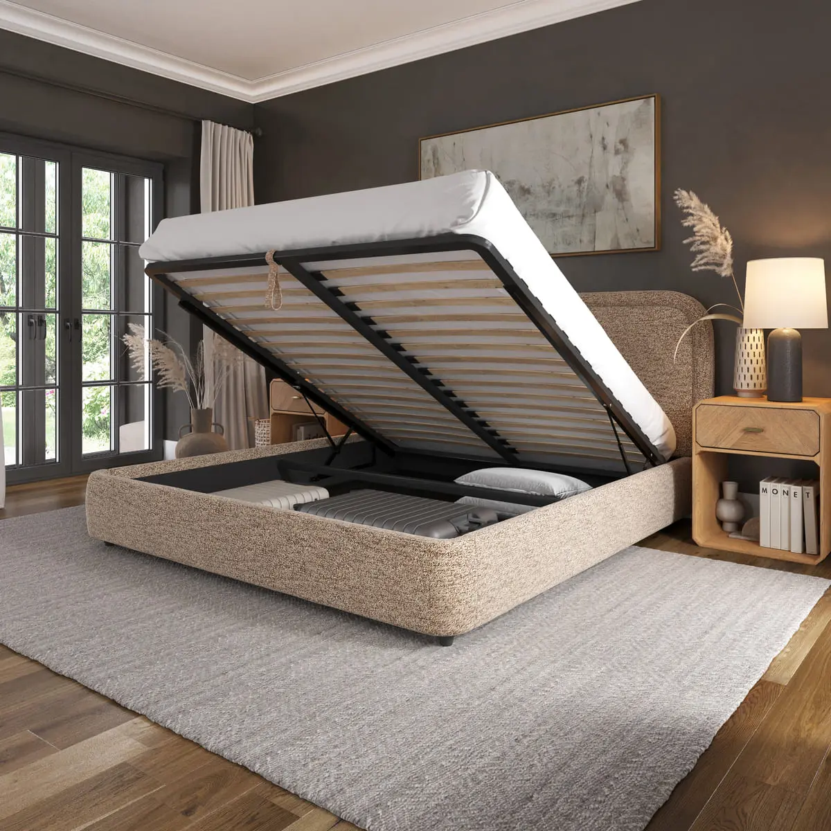 Aurora Storage Bed with Lift-Up Storage