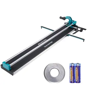 VEVOR Manual Tile Cutter 48 Inch Porcelain Ceramic Tile Cutter with Tungsten Carbide Cutting Wheel,  Infrared Positioning, Anti-Skid Feet, Double Rails  VEVOR Super Brand Day