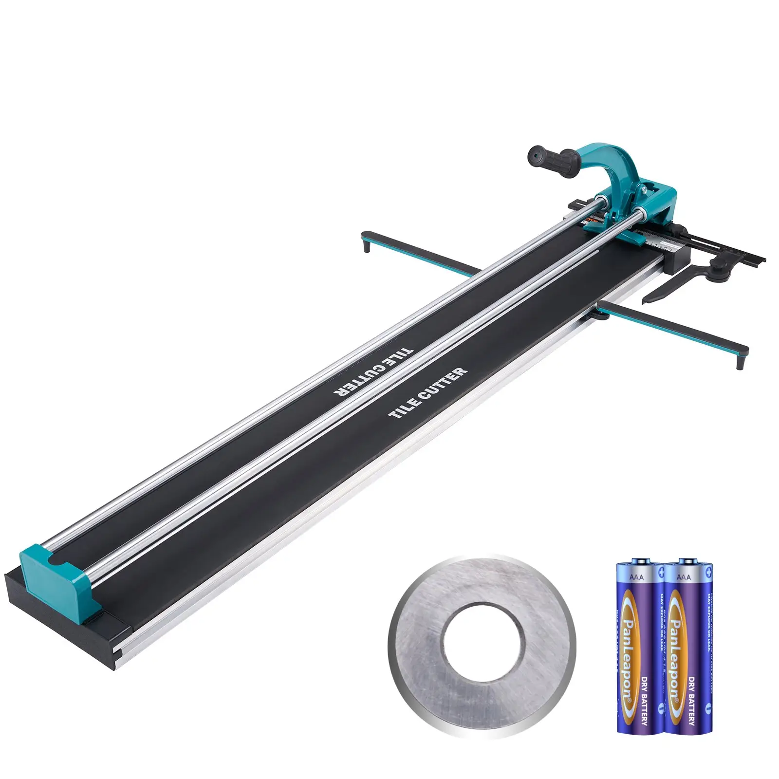 VEVOR Manual Tile Cutter 48 Inch Porcelain Ceramic Tile Cutter with Tungsten Carbide Cutting Wheel, Infrared Positioning, Anti-Skid Feet, Double Rails