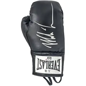 Mike Tyson Autographed Right-Handed Black Everlast Boxing Glove - Beckett BAS QR #230020!