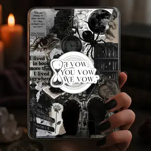 I Vow You Vow We Vow Phone Grip, Dark Romance Hourglass MagSafe Phone Holder, Gothic Magnetic Grip Stand, Kindle Accessory Gift