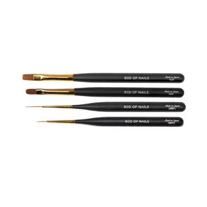 Nail Brush Set (Manicure Nail Care Hard Gel Application Polygel Polish  Nail Art Smooth Bristle)