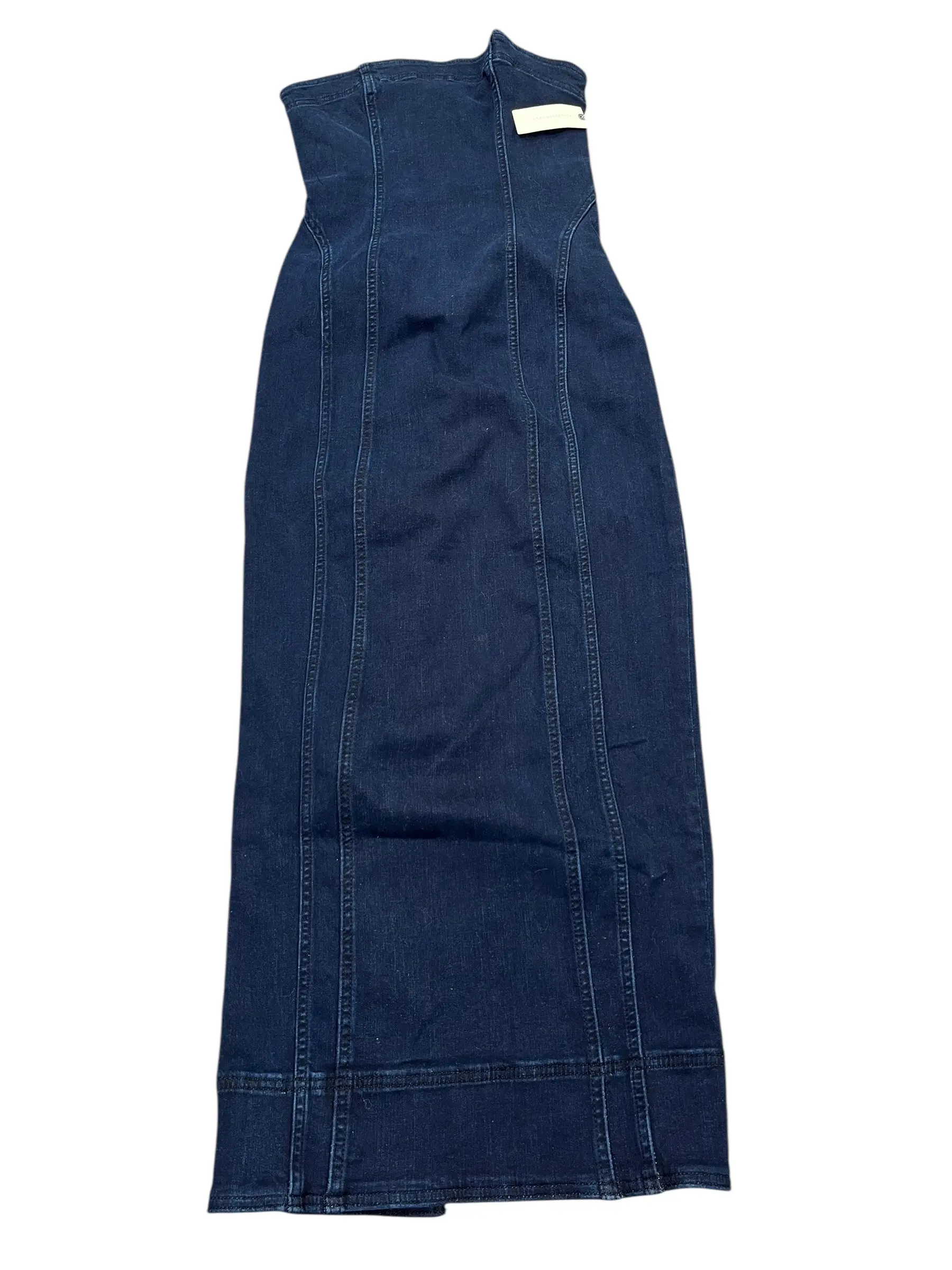 Dress Casual Maxi By Anthropologie In Blue Denim, Size:Xs