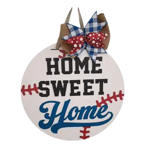 Home Sweet Home Sign – Baseball Decor